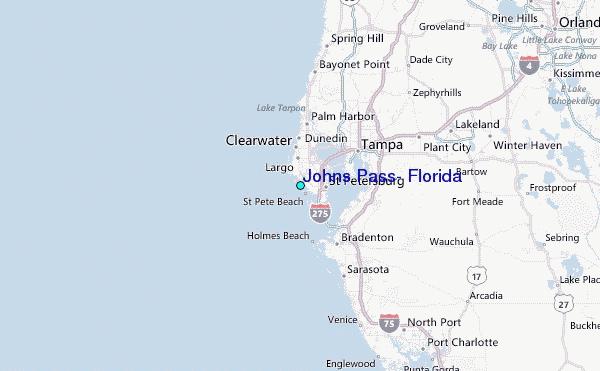 Johns Pass Florida Map 2018