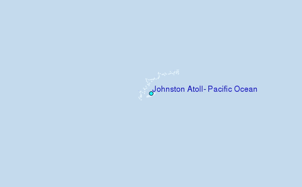 Johnston Atoll, Pacific Ocean Tide Station Location Map