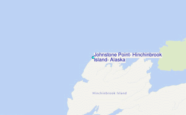 Johnstone Point, Hinchinbrook Island, Alaska Tide Station Location Map