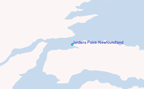 Jordans Point, Newfoundland Tide Station Location Map