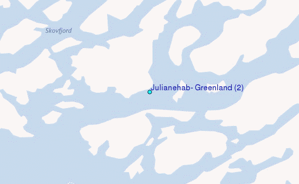 Julianehab, Greenland (2) Tide Station Location Map