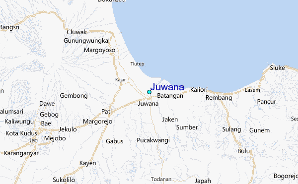 Juwana Tide Station Location Map