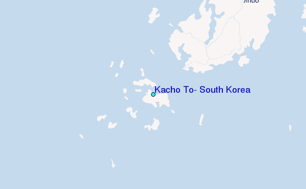 Kacho To, South Korea Tide Station Location Map