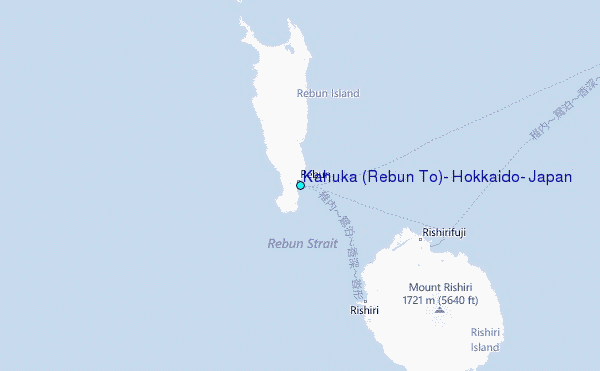 Kahuka (Rebun To), Hokkaido, Japan Tide Station Location Map