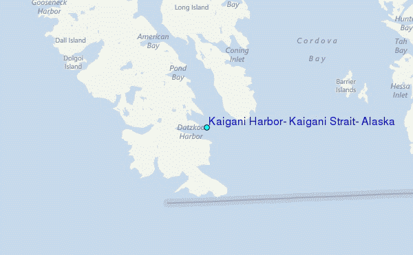 Kaigani Harbor, Kaigani Strait, Alaska Tide Station Location Map