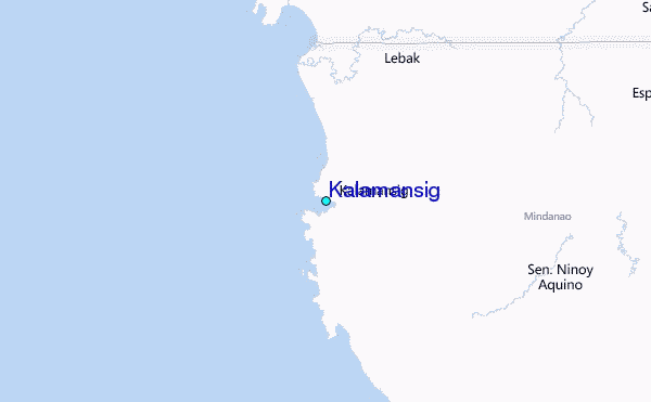 Kalamansig Tide Station Location Map
