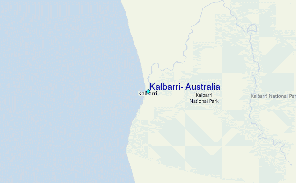 Kalbarri, Australia Tide Station Location Map