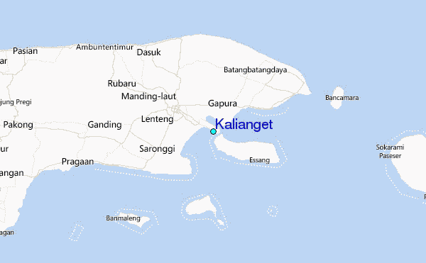 Kalianget Tide Station Location Map