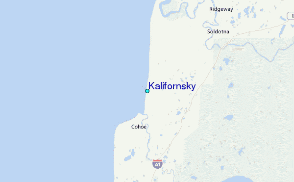 Kalifornsky Tide Station Location Map