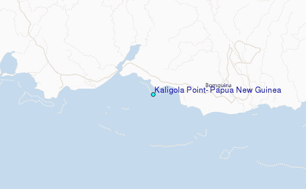 Kaligola Point, Papua New Guinea Tide Station Location Map