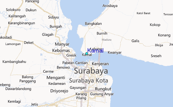 Kamal Tide Station Location Map