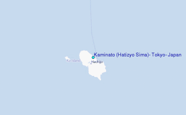 Kaminato (Hatizyo Sima), Tokyo, Japan Tide Station Location Map