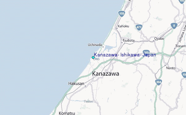 Kanazawa, Ishikawa, Japan Tide Station Location Map