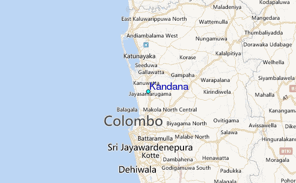Kandana Tide Station Location Map