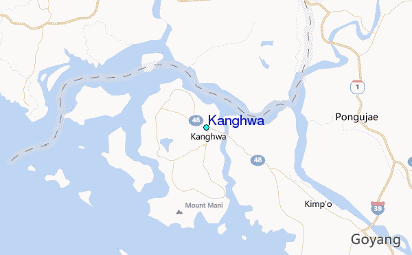 Kanghwa Tide Station Location Map