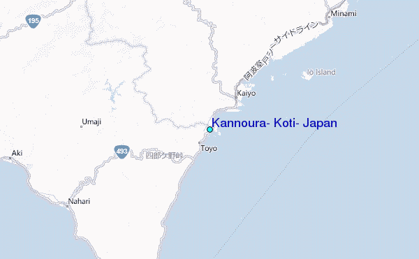 Kannoura, Koti, Japan Tide Station Location Map
