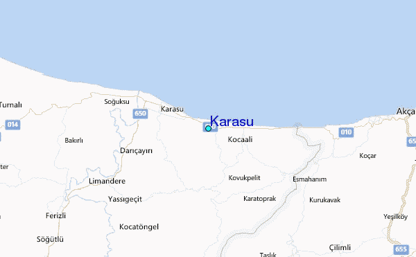 Karasu Tide Station Location Map