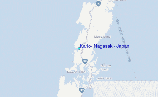 Kario, Nagasaki, Japan Tide Station Location Map