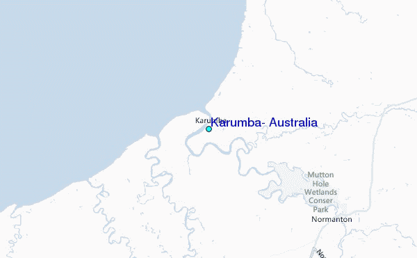 Karumba, Australia Tide Station Location Map