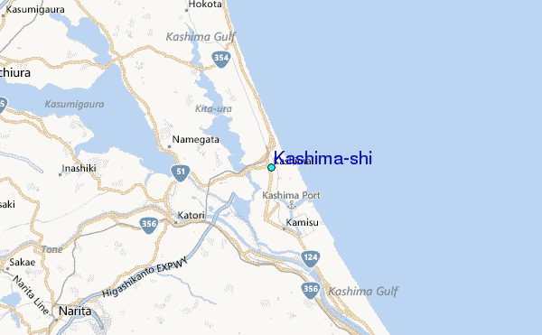 Kashima-shi Tide Station Location Map