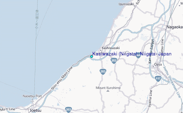 Kasiwazaki (Niigata), Niigata, Japan Tide Station Location Map