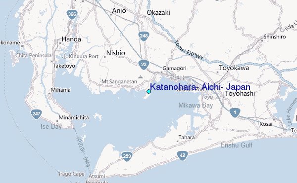 Katanohara, Aichi, Japan Tide Station Location Map