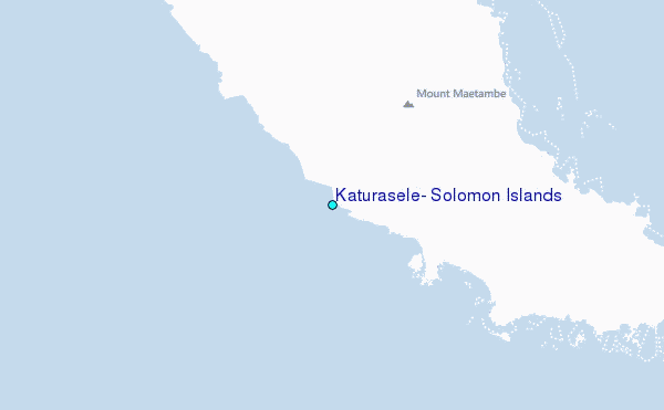Katurasele, Solomon Islands Tide Station Location Map