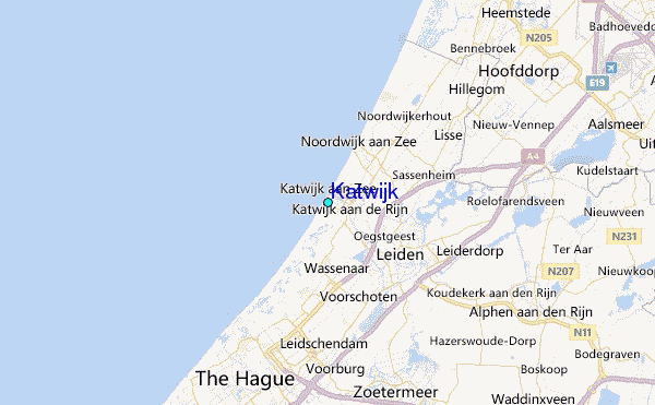 Katwijk Tide Station Location Map