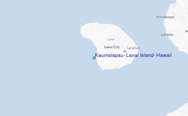 Kaumalapau, Lanai Island, Hawaii Tide Station Location Map