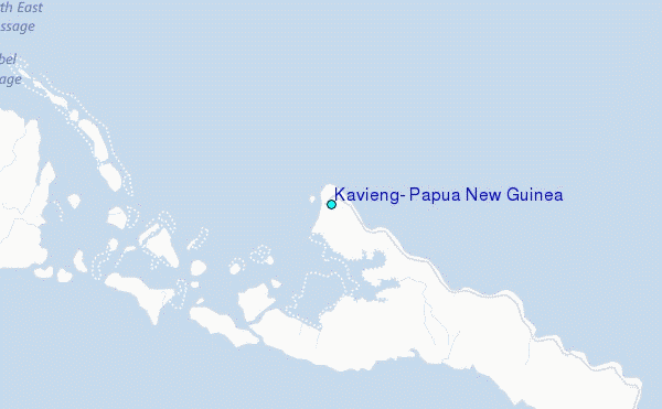 Kavieng, Papua New Guinea Tide Station Location Map