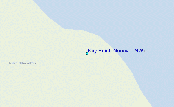 Kay Point, Nunavut/NWT Tide Station Location Map