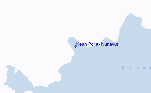Kean Point, Nunavut Tide Station Location Map