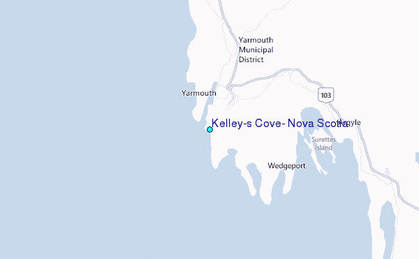 Kelley's Cove, Nova Scotia Tide Station Location Map