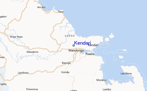 Kendari Tide Station Location Map