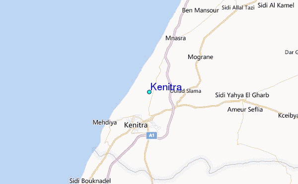 Kénitra Tide Station Location Map