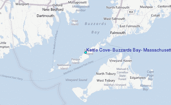 Kettle Cove, Buzzards Bay, Massachusetts Tide Station Location Map