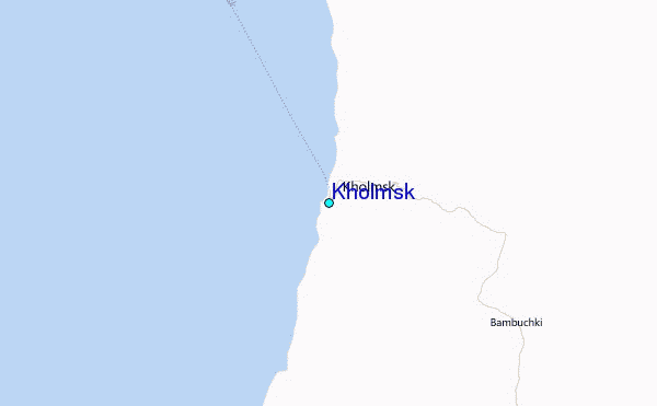 Kholmsk Tide Station Location Map