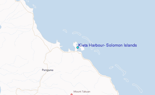 Kieta Harbour, Solomon Islands Tide Station Location Map
