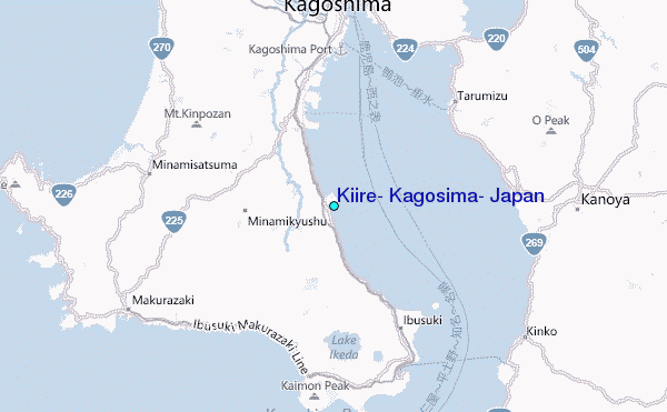 Kiire, Kagosima, Japan Tide Station Location Map