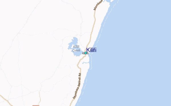 Kilifi Tide Station Location Map
