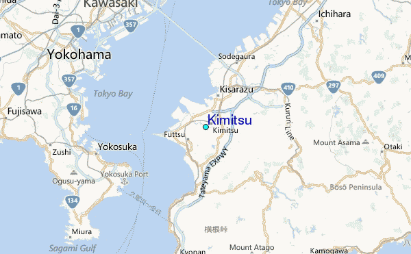 Kimitsu Tide Station Location Map