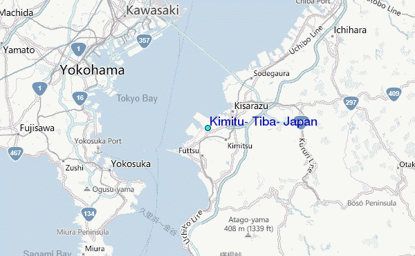 Kimitu, Tiba, Japan Tide Station Location Map