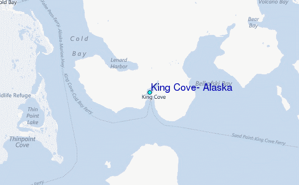King Cove, Alaska Tide Station Location Map