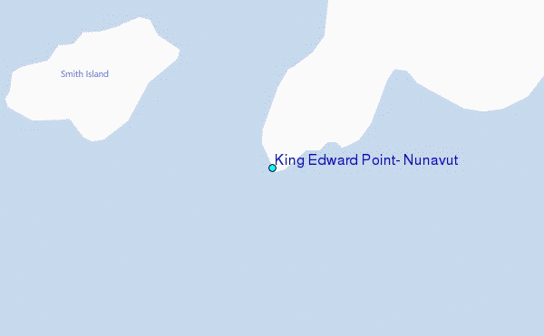 King Edward Point, Nunavut Tide Station Location Map