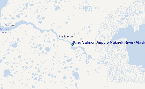 King Salmon Airport, Naknek River, Alaska Tide Station Location Map