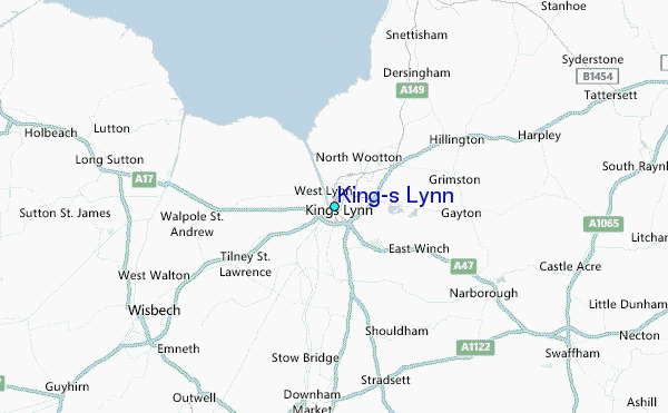 King's Lynn Tide Station Location Map