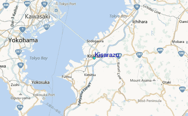 Kisarazu Tide Station Location Map