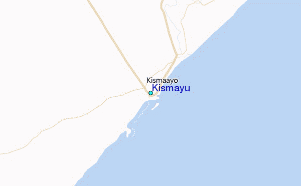 Kismayu Tide Station Location Map