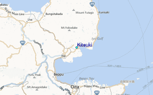 Kitsuki Tide Station Location Map