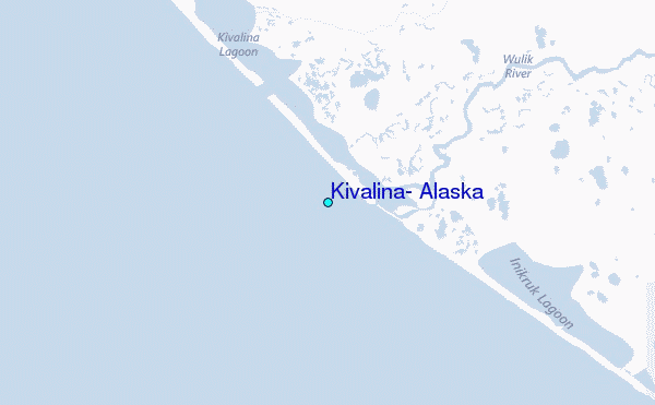 Kivalina, Alaska Tide Station Location Map